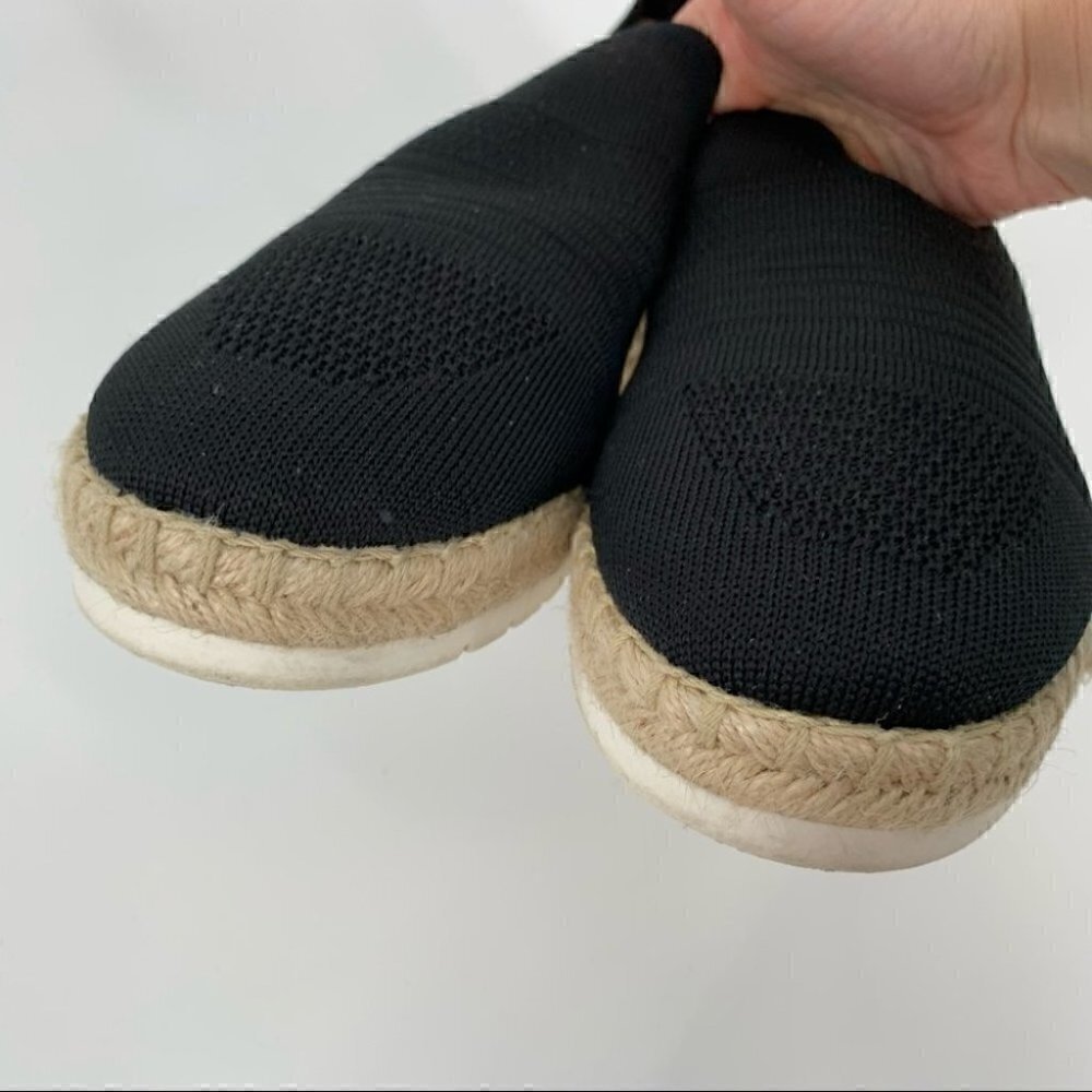 Adrienne Vittadini womens flats size 10 black Espadrilles Flatforms - Picture 8 of 10